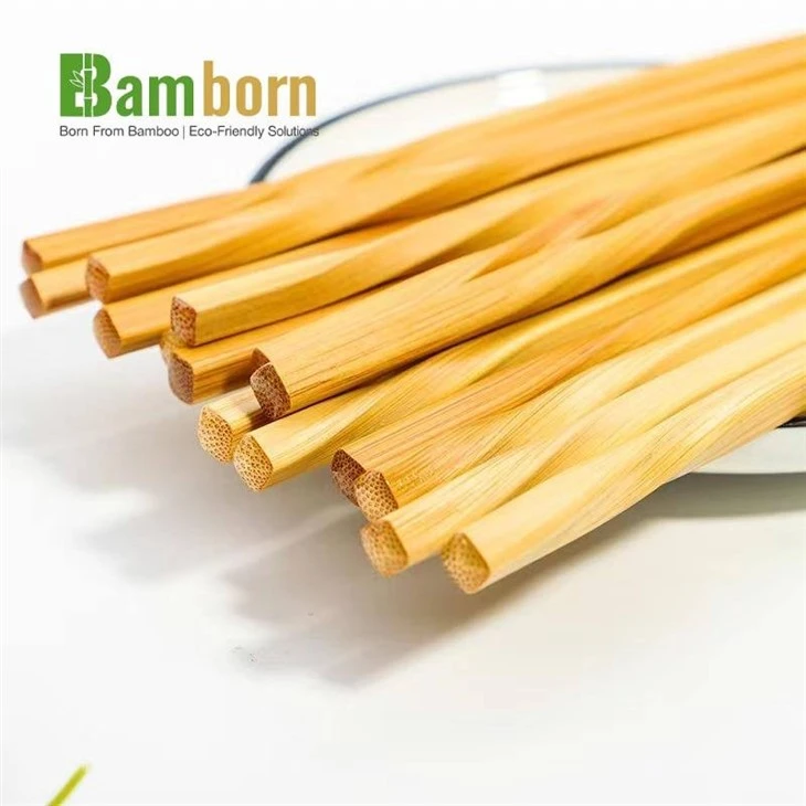 Pauzinhos de bambu biodegradáveis