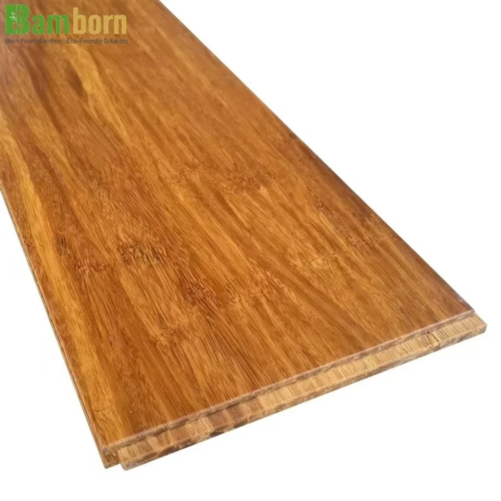 Pisos de bambu tecido com fio carbonizado